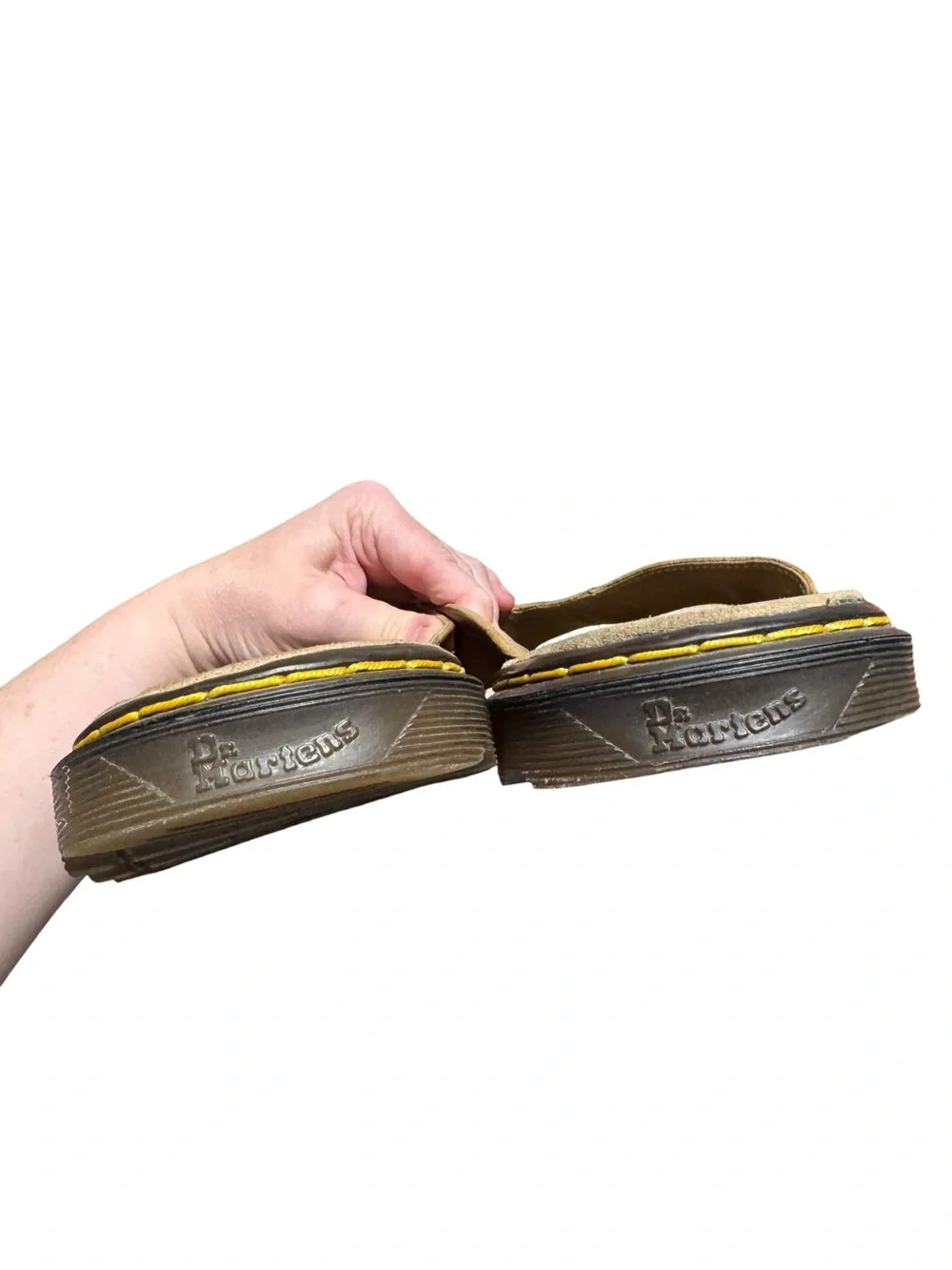 Dr Martens Brown Leather Sandals Size 11 UK Mens US 12 Flip Flop Thong Slip On